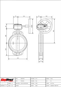 vloeistof-vlinderklep-tussenklem-maatschets-gearbox